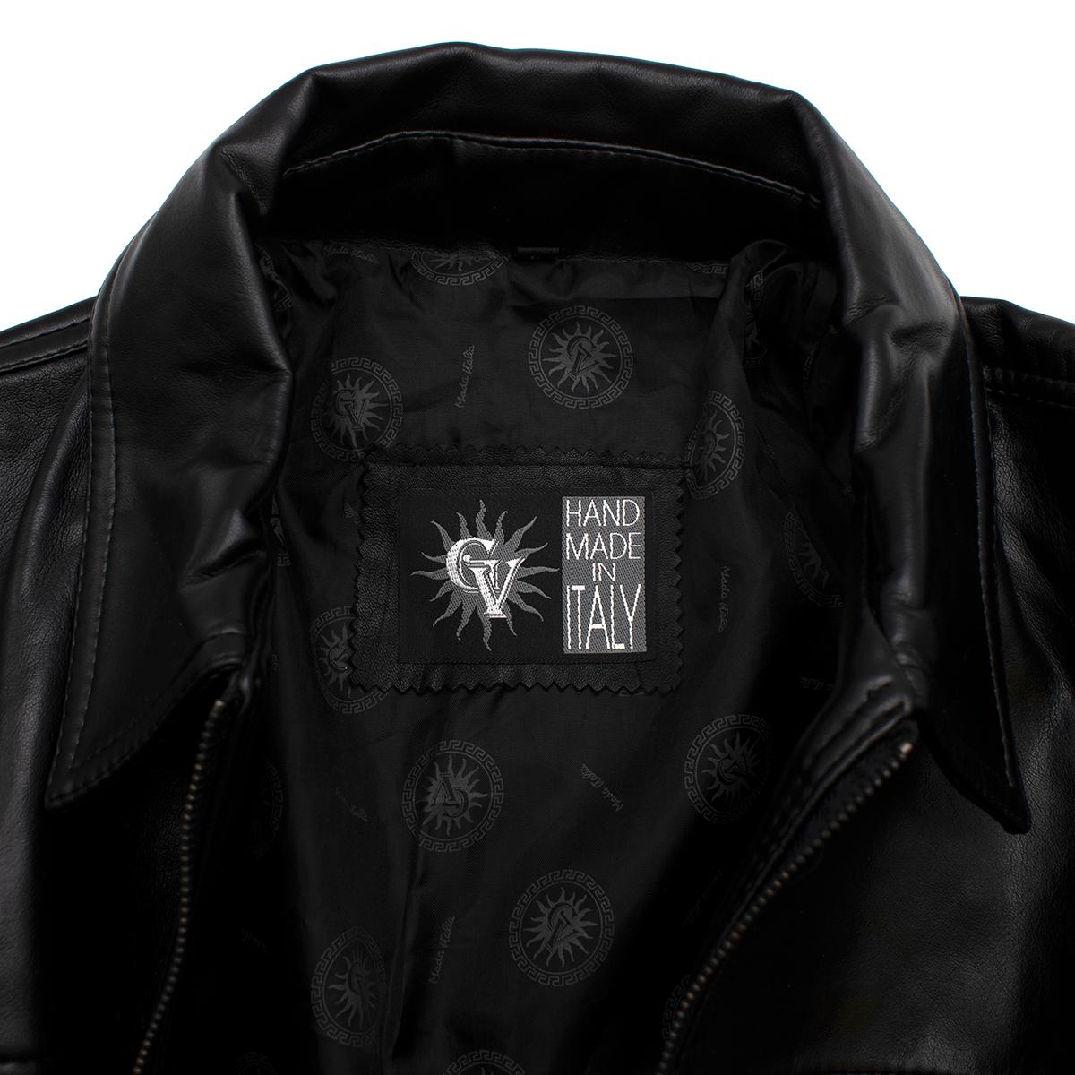 vintage versace leather jacket