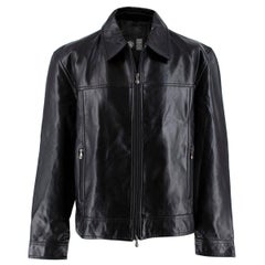 Gianni Versace Vintage Leather Biker Jacket - Us size 44