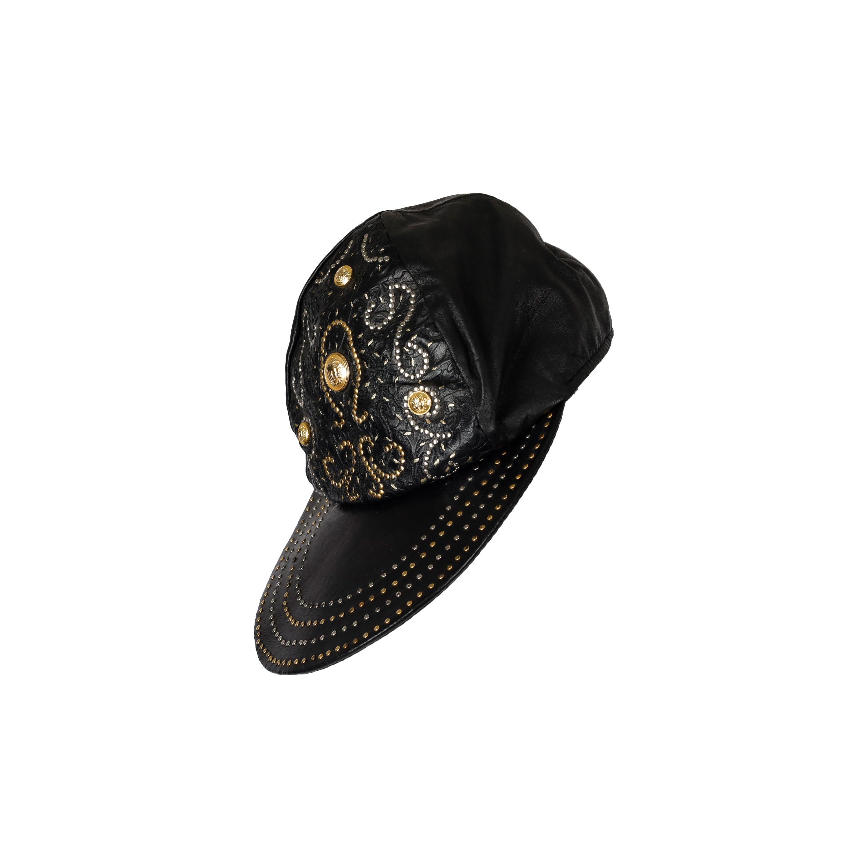 Women's Gianni Versace Vintage Medusa Hat For Sale