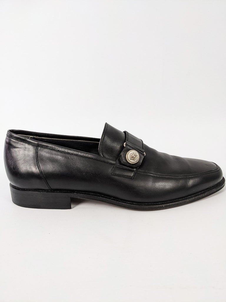 Gianni Versace Vintage Mens Medusa Head Loafers Shoes For Sale at 1stDibs