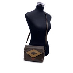 Gianni Versace Vintage Miltary Green Leather Shoulder bag