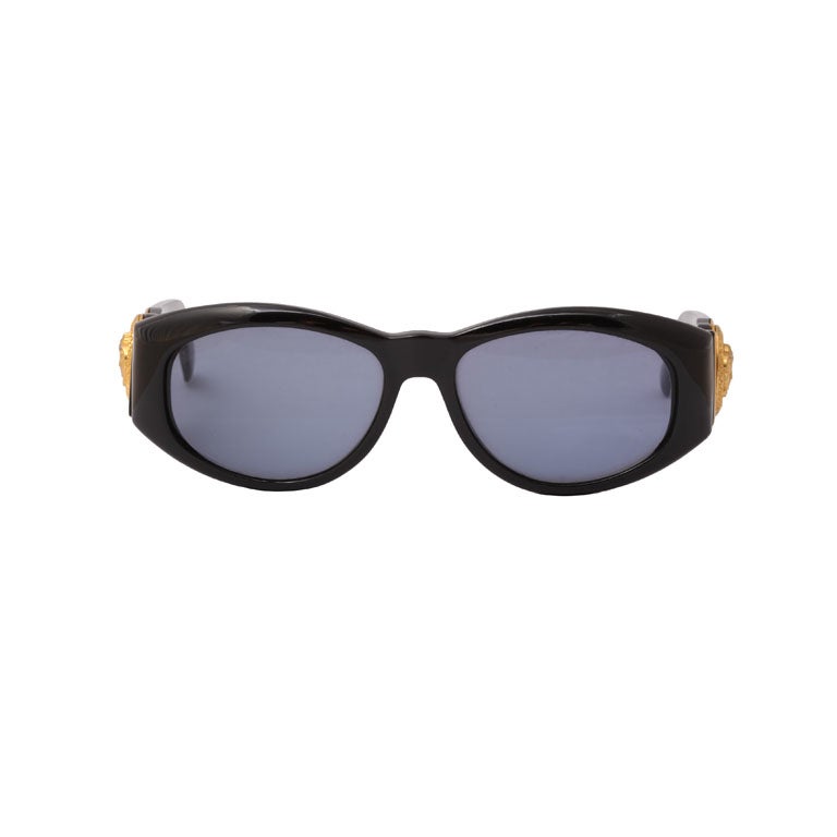 Gianni Versace Sunglasses Mod 424 Col 852 BK. This model was made popular by late rapper Notorious B.I.G.