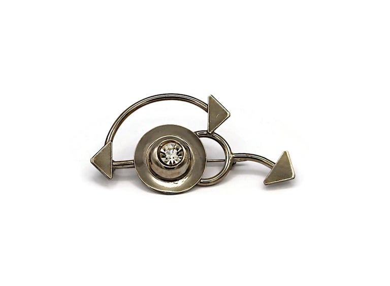 GIANNI VERSACE Vintage Modernist Brooch For Sale at 1stDibs