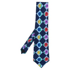 Gianni Versace Vintage multicolor silk 90s tie