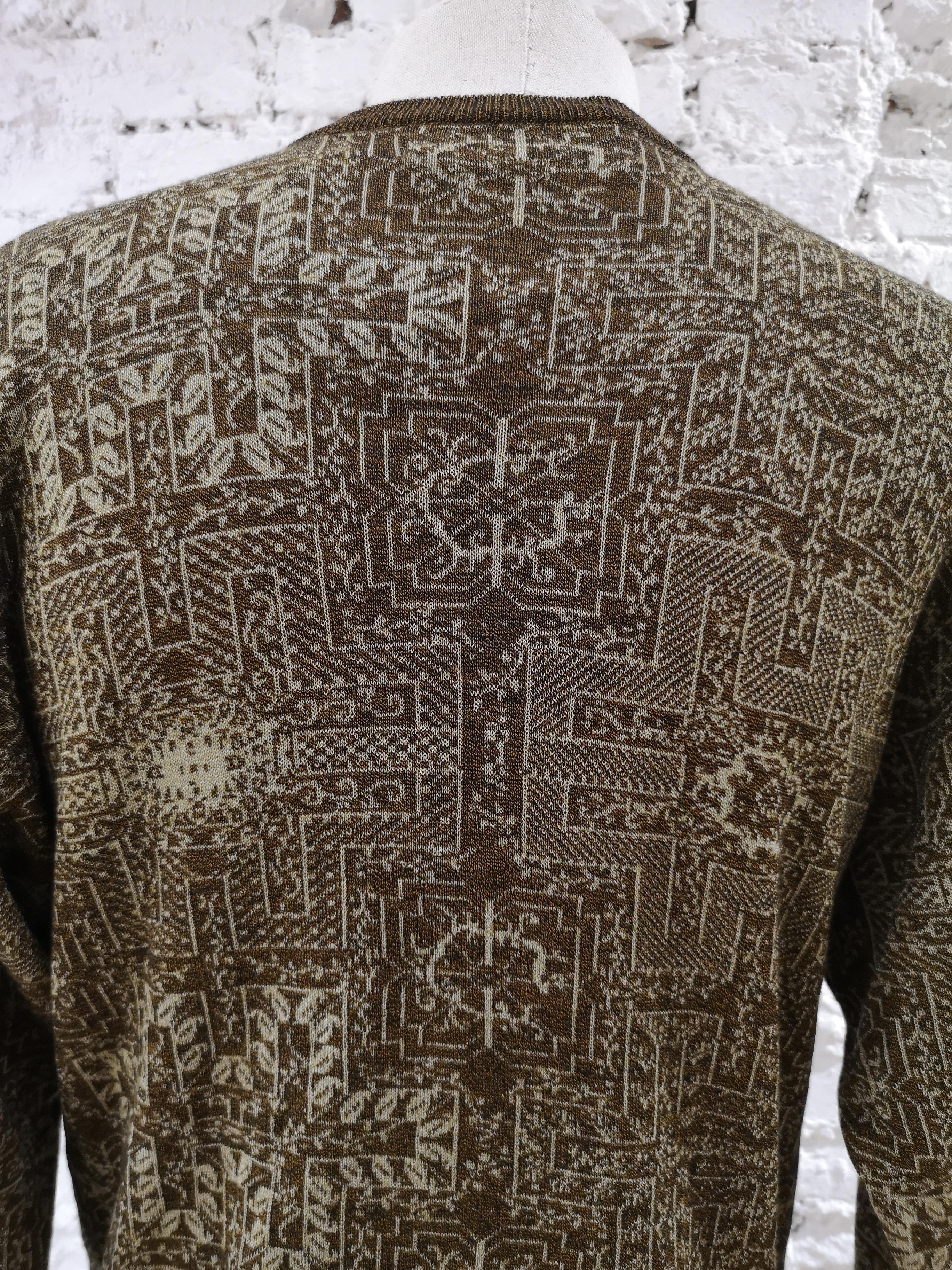 Men's Gianni Versace vintage multicoloured wool sweater