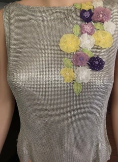 Gianni Versace S/S 1999 Vintage Oroton Chainmail Metal Mesh Top