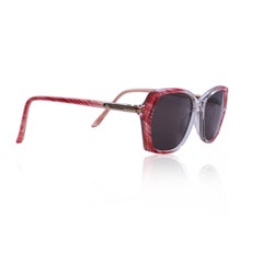 Gianni Versace Vintage Red and Clear Sunglasses Mod. V 292 54/15 135mm