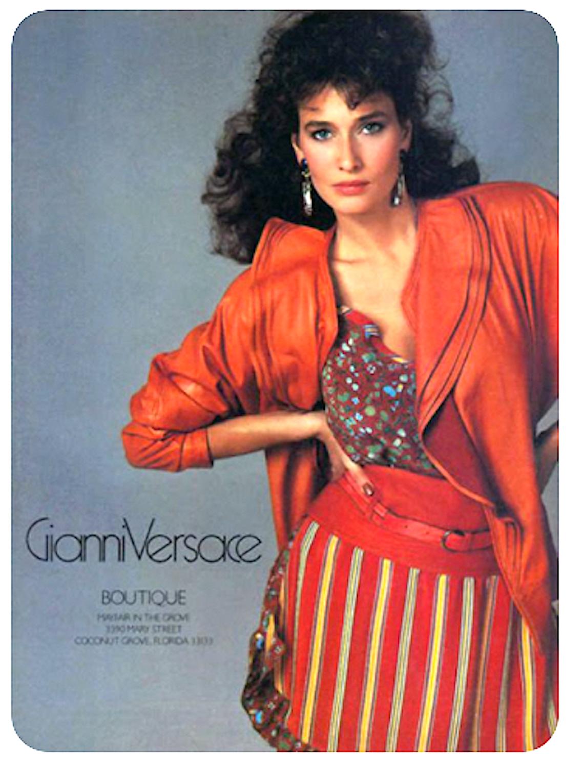Gianni Versace Vintage Frühjahr/Sommer 1982 Aubergine-Baumwoll-Overall im Angebot 3