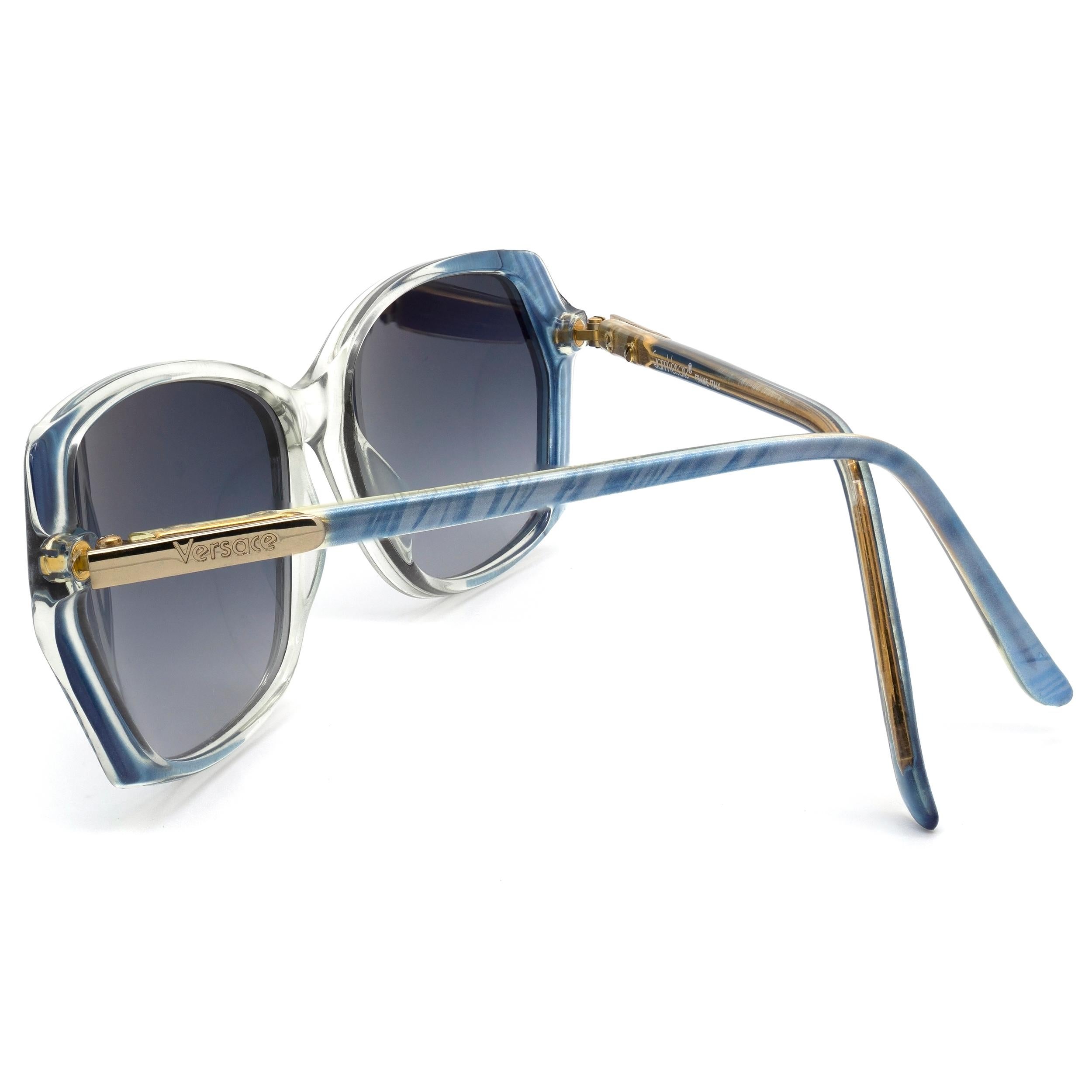 Gianni Versace Vintage-Sonnenbrille, 80er-Jahre (Grau) im Angebot