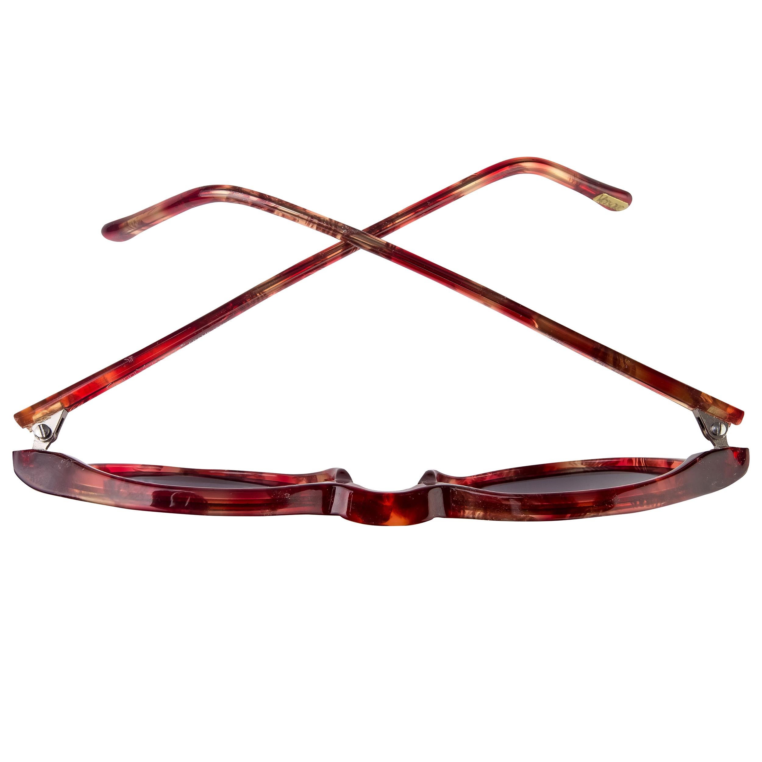 Black Gianni Versace vintage sunglasses 80s For Sale