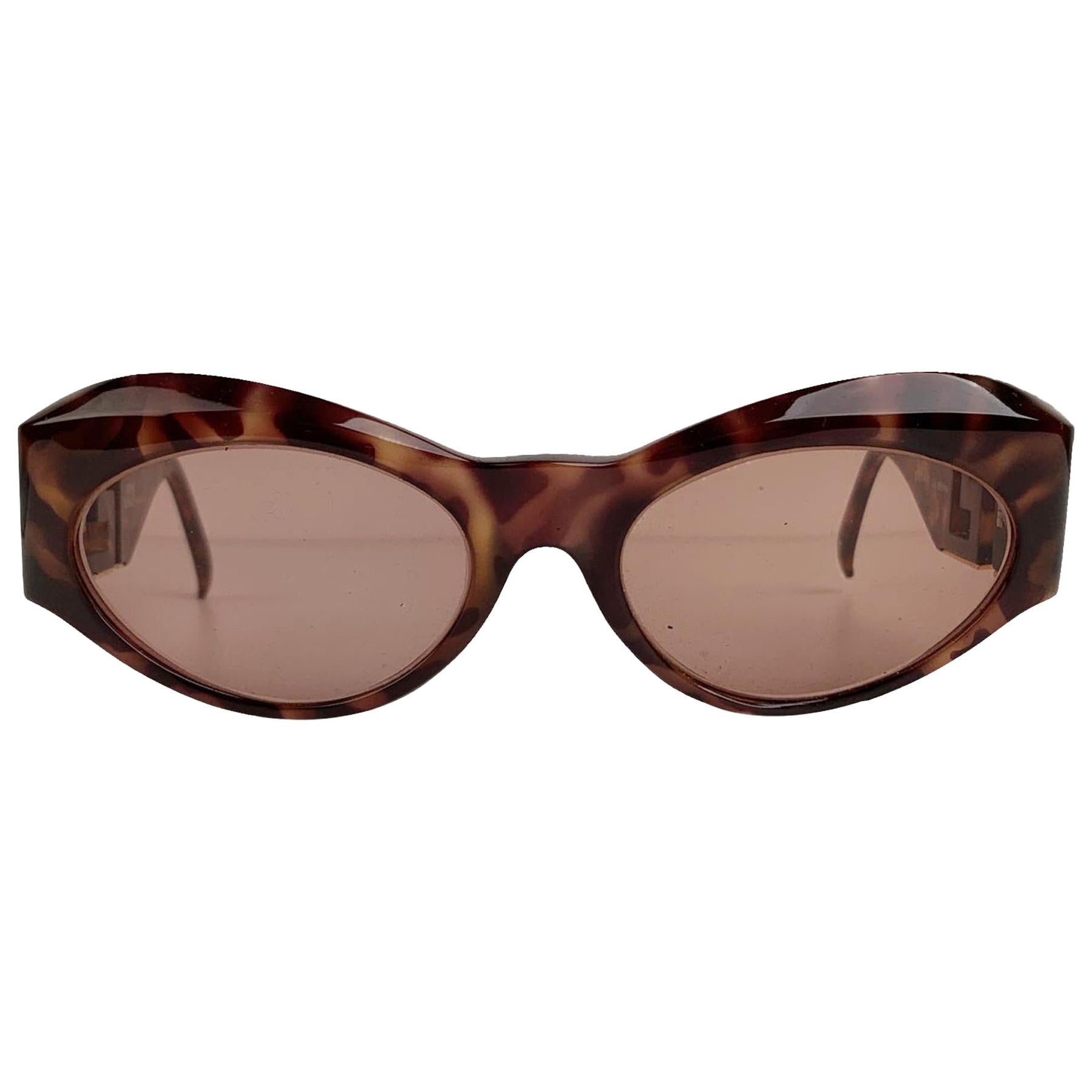 Gianni Versace Vintage Tortoise Sunglasses Mod T94/C Crystals