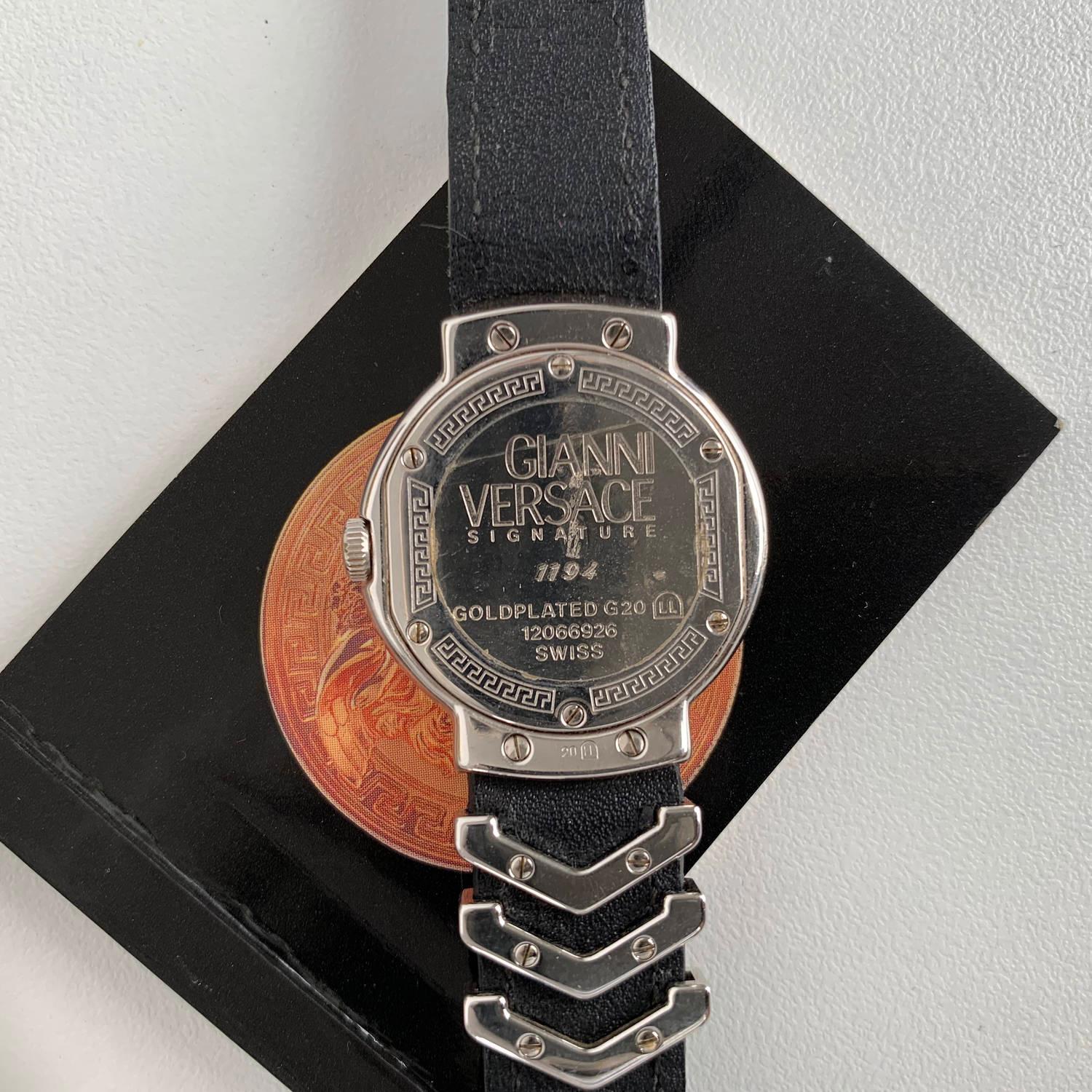gianni versace signature watch gold plated g20