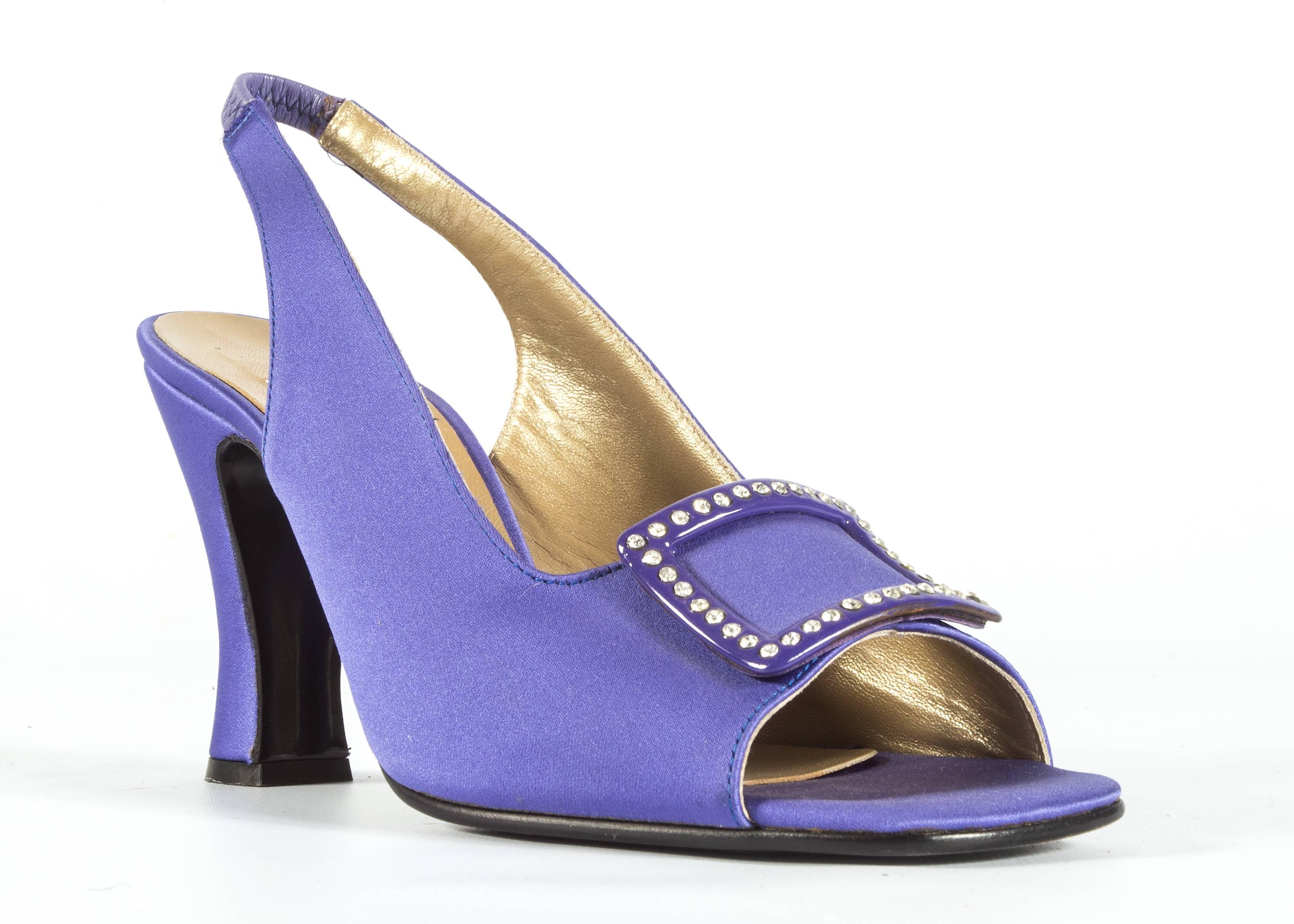 versace violet shoes