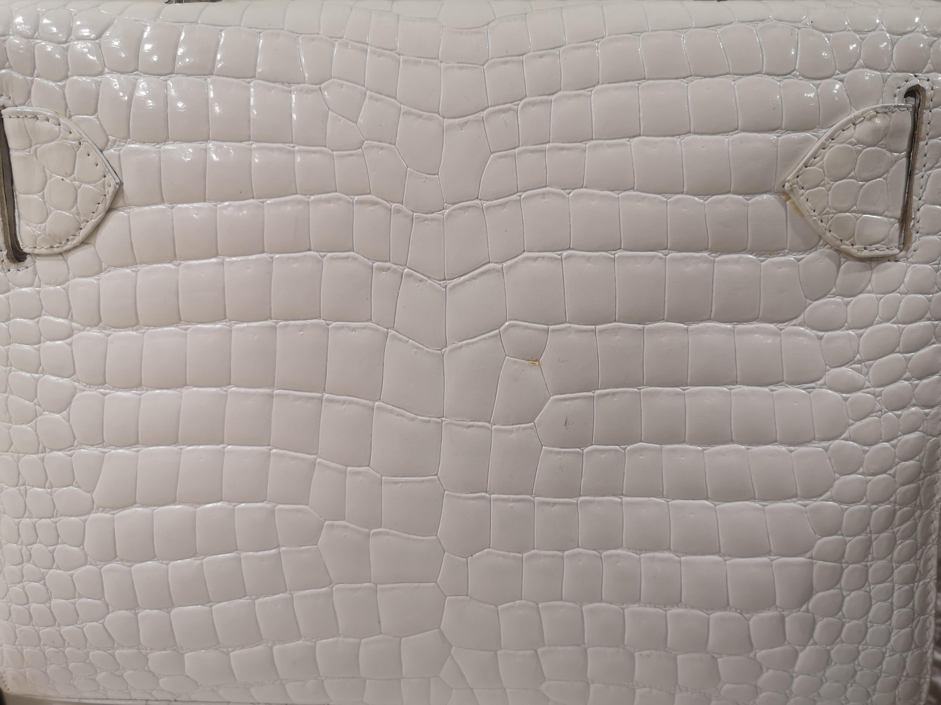 Gianni Versace white leather cocco handle shoulder bag 13