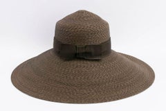Gianni Versace Wide Brim Hat in Straw