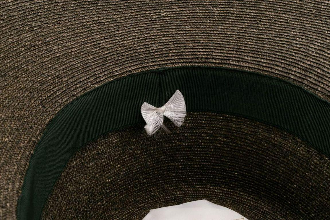 Women's Gianni Versace Wide Brim Hat in Straw For Sale