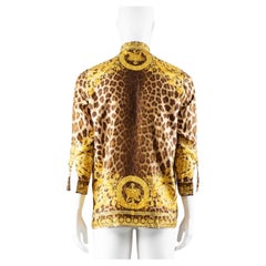Gianni Versace Wild Baroque Print Silk Shirt Spring Summer 1992