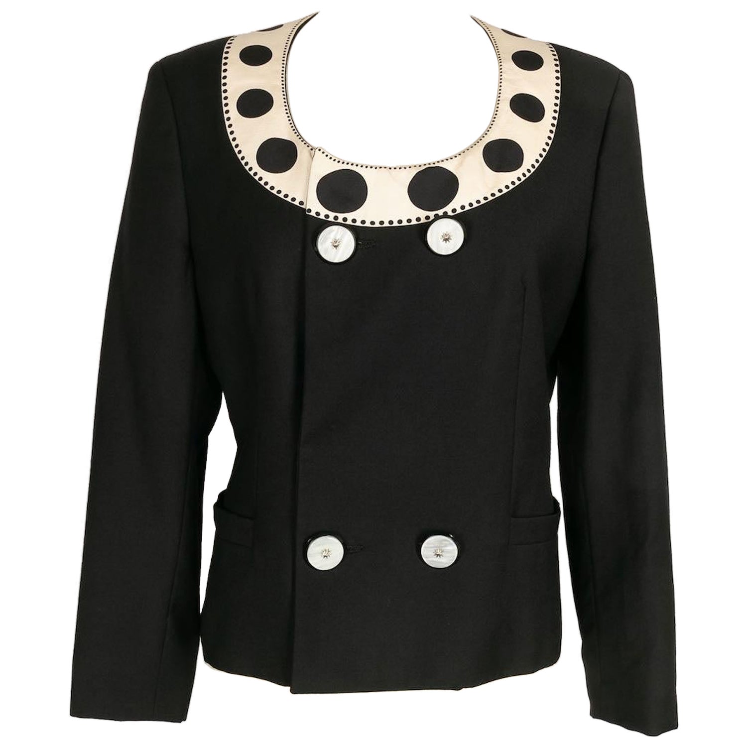 Giacca in lana e seta Gianni Versace