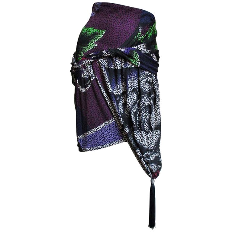 Gianni Versace Wrap Tassel Skirt 1990s