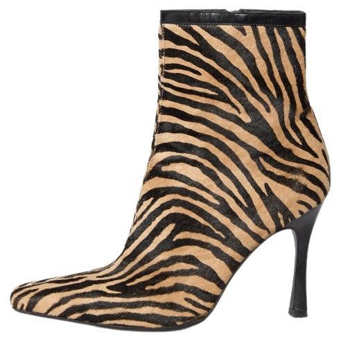 Gianni Versace Zebra Print Ponny Hair Boots For Sale