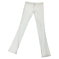 Gianni Versaci 1990 white leather pants