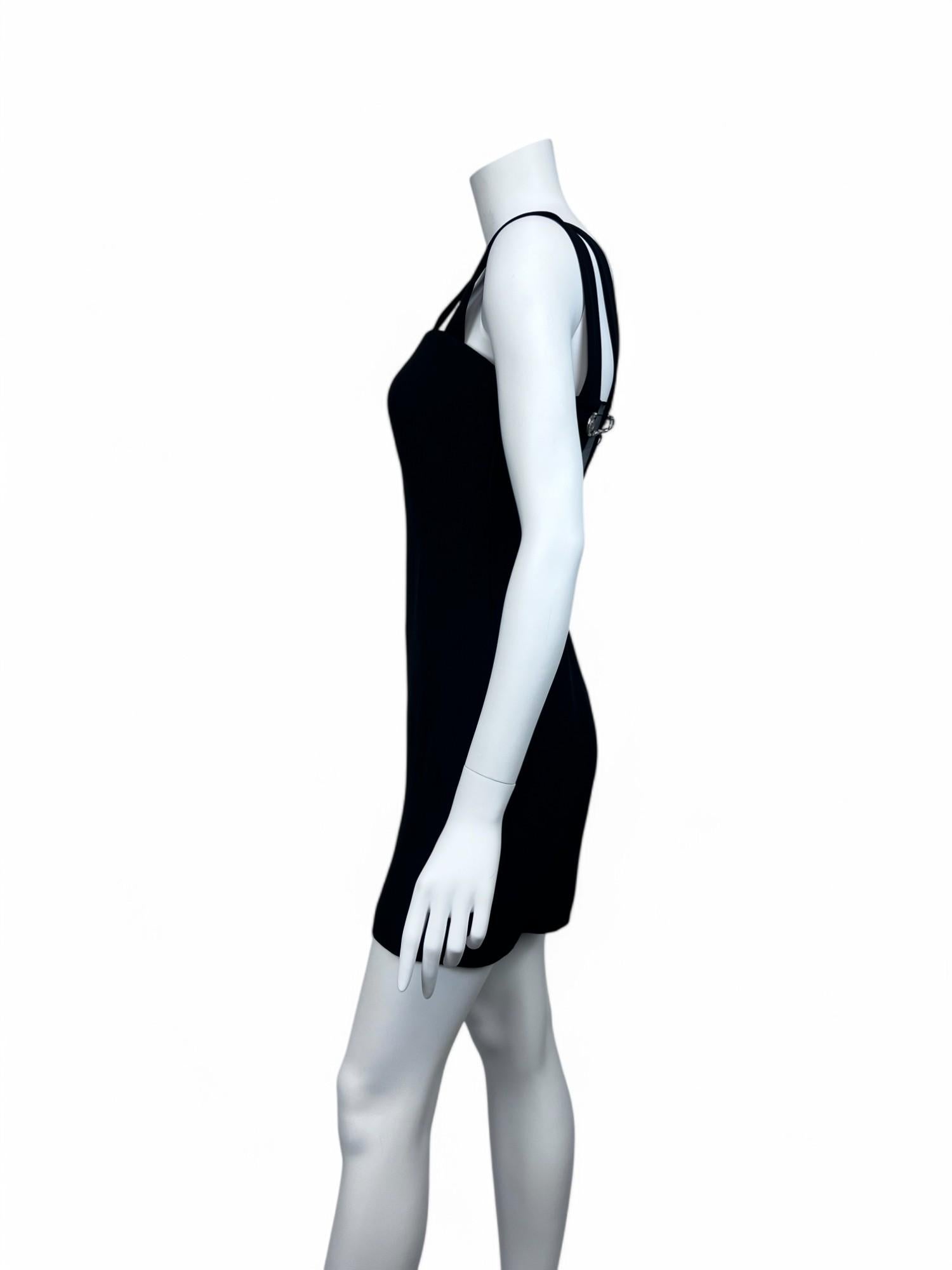 Gianni Versace Safety Pin Mini Dress Sz: 38 For Sale 1