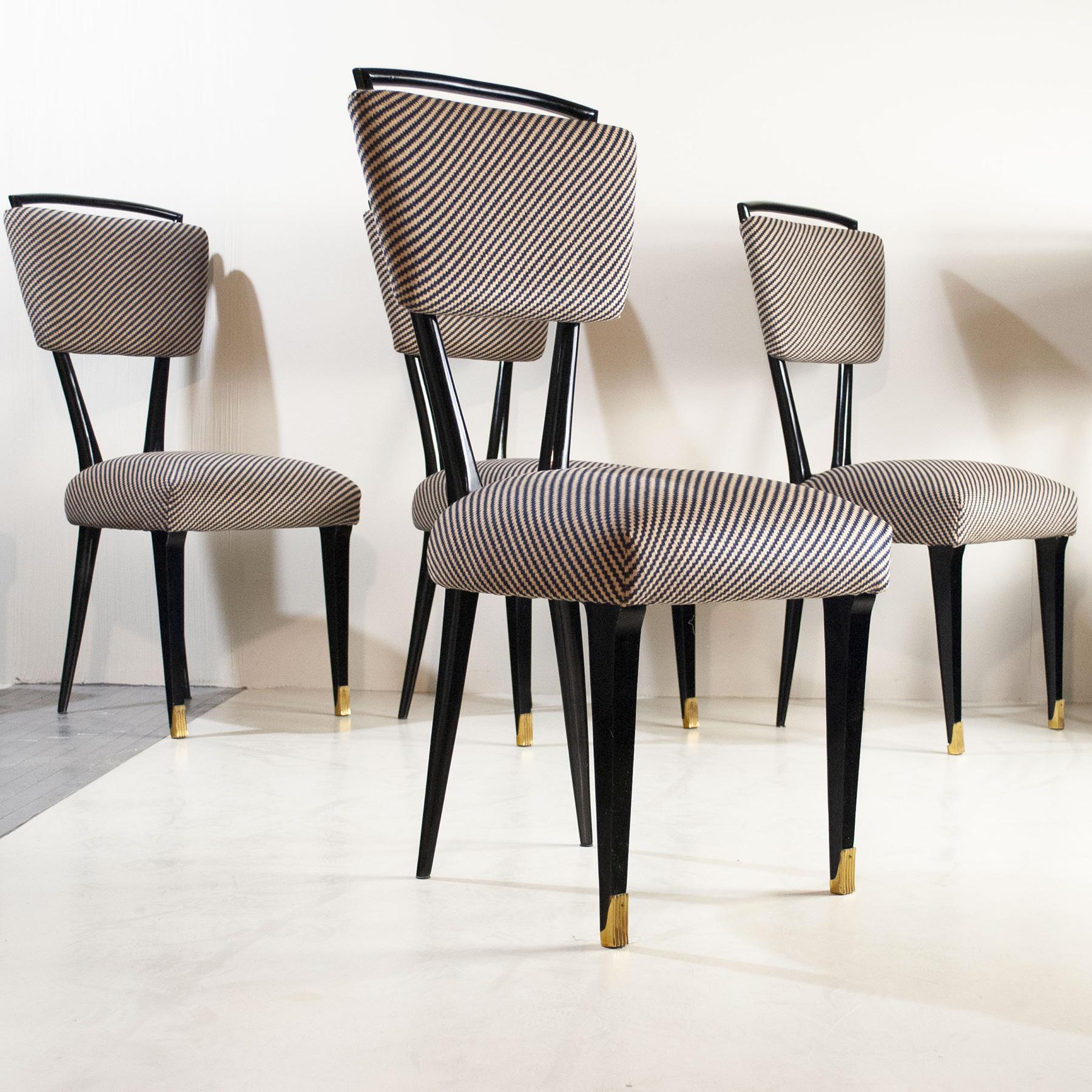 Gianni Vigorelli Italian Designer Set 8 Chairs 50's 3
