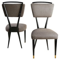 Gianni Vigorelli Italian Designer Set 8 Chairs 50's