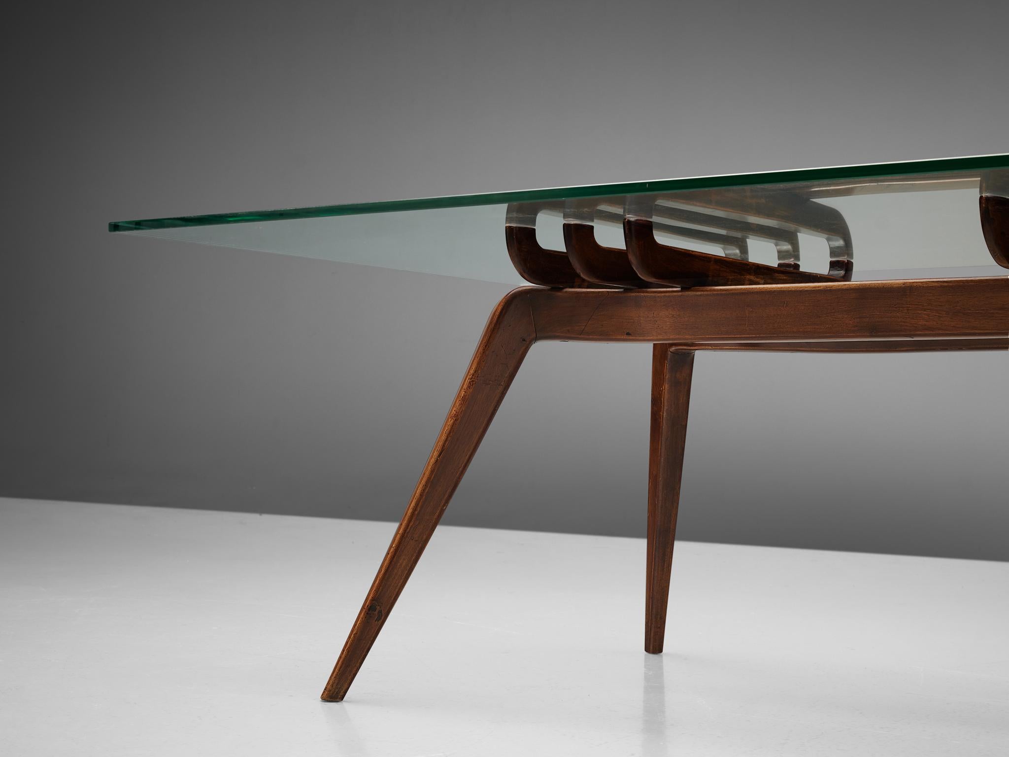 Glass Gianni Vigorelli Sculptural Coffee Table