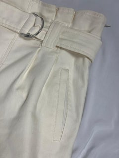 Pantalon en jean blanc Gianni, Taille 36