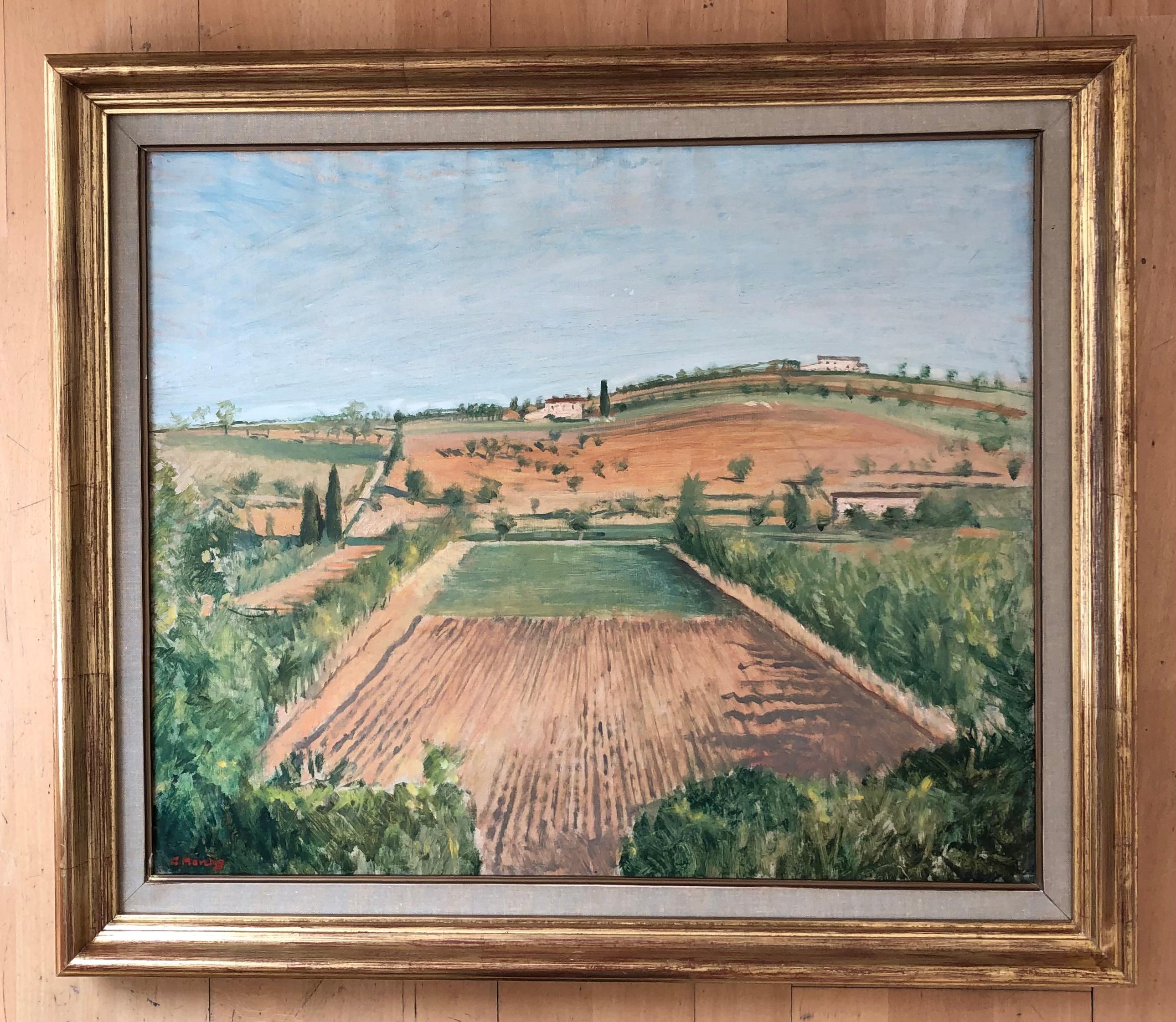 Paesaggio di Romagna - Painting by Giannino Marchig