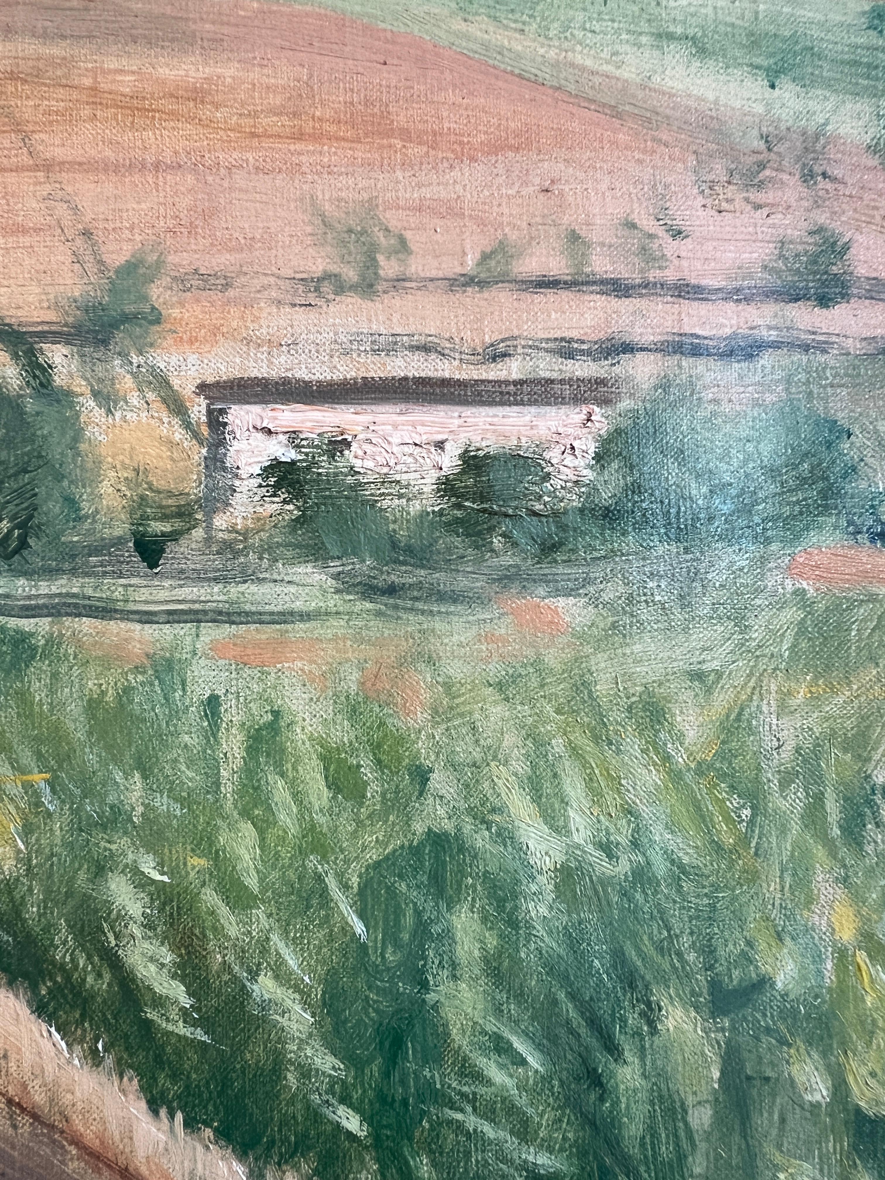 Travail sur la toile
Cadre en bois doré
61 x 71 x 4.5 cm