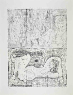 Nudes - Etching by Gian Paolo Berto - 1968