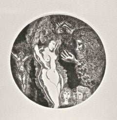 Tempting Woman - Lithograph by Gianpaolo Berto - 1974