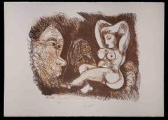 To Picasso - Original Lithograph by Gianpaolo Berto - 1974
