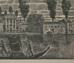 Venice - Etching by Gianpaolo Berto - 1974