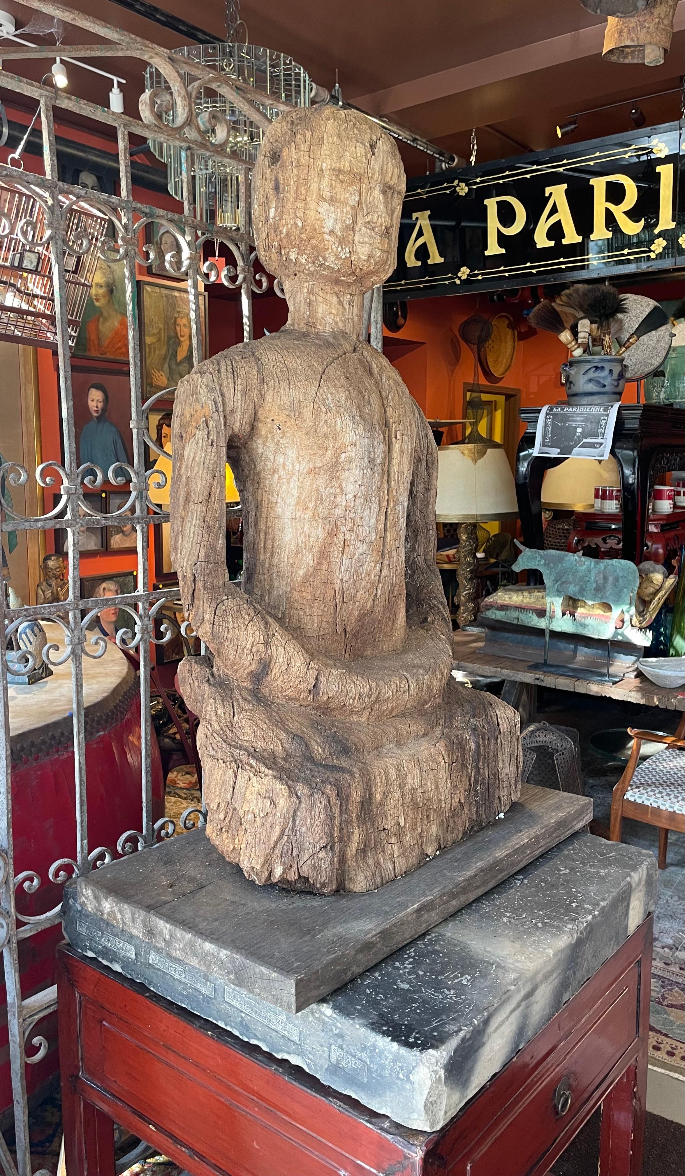 Other Giant 19th c. Seated Sri Lankan Buddha  For Sale