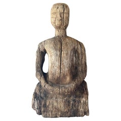 Gigantisches 19. Jh. Sitzender Sri Lankanischer Buddha 
