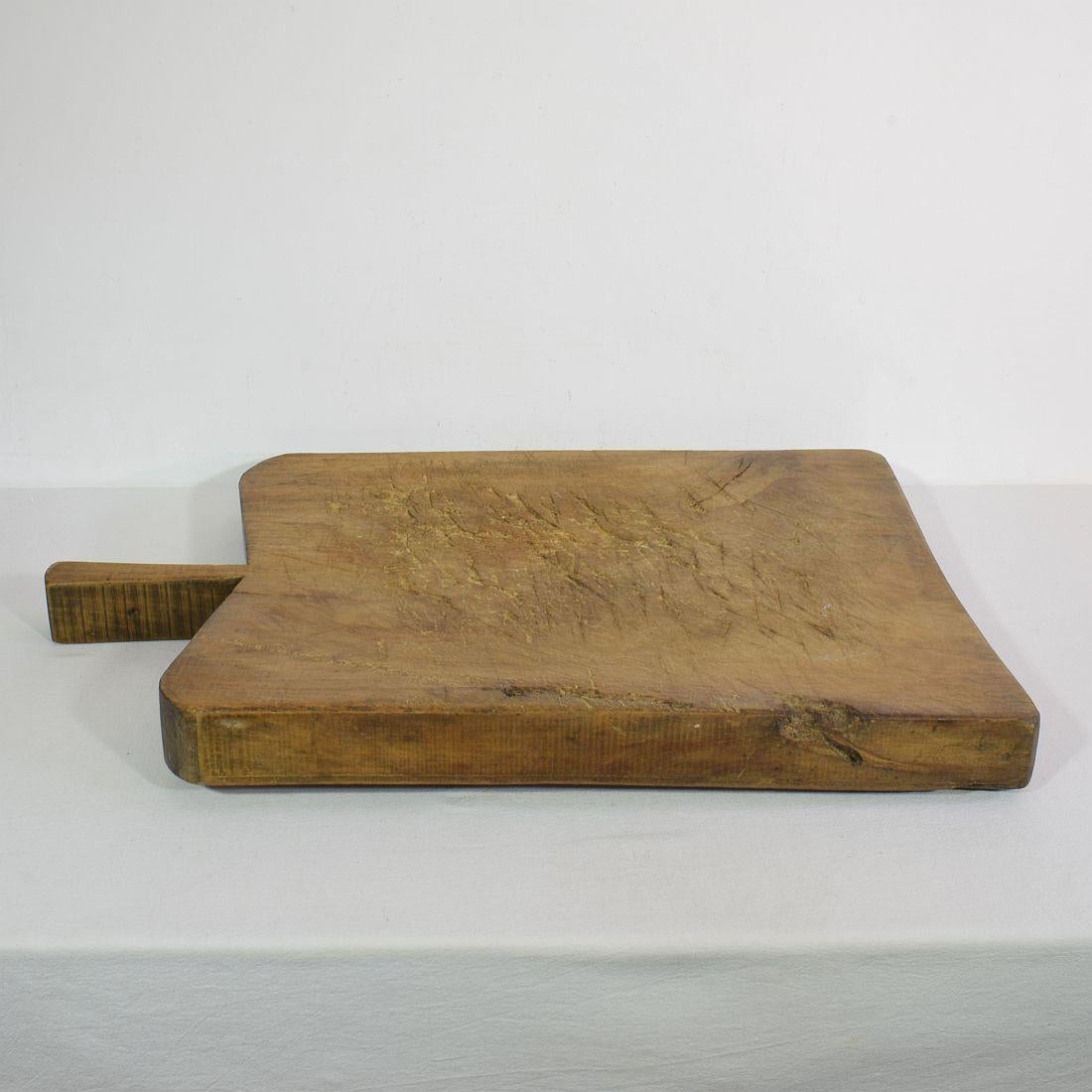 Giant 19th Century, French Wooden Chopping or Cutting Board In Good Condition In Buisson, FR
