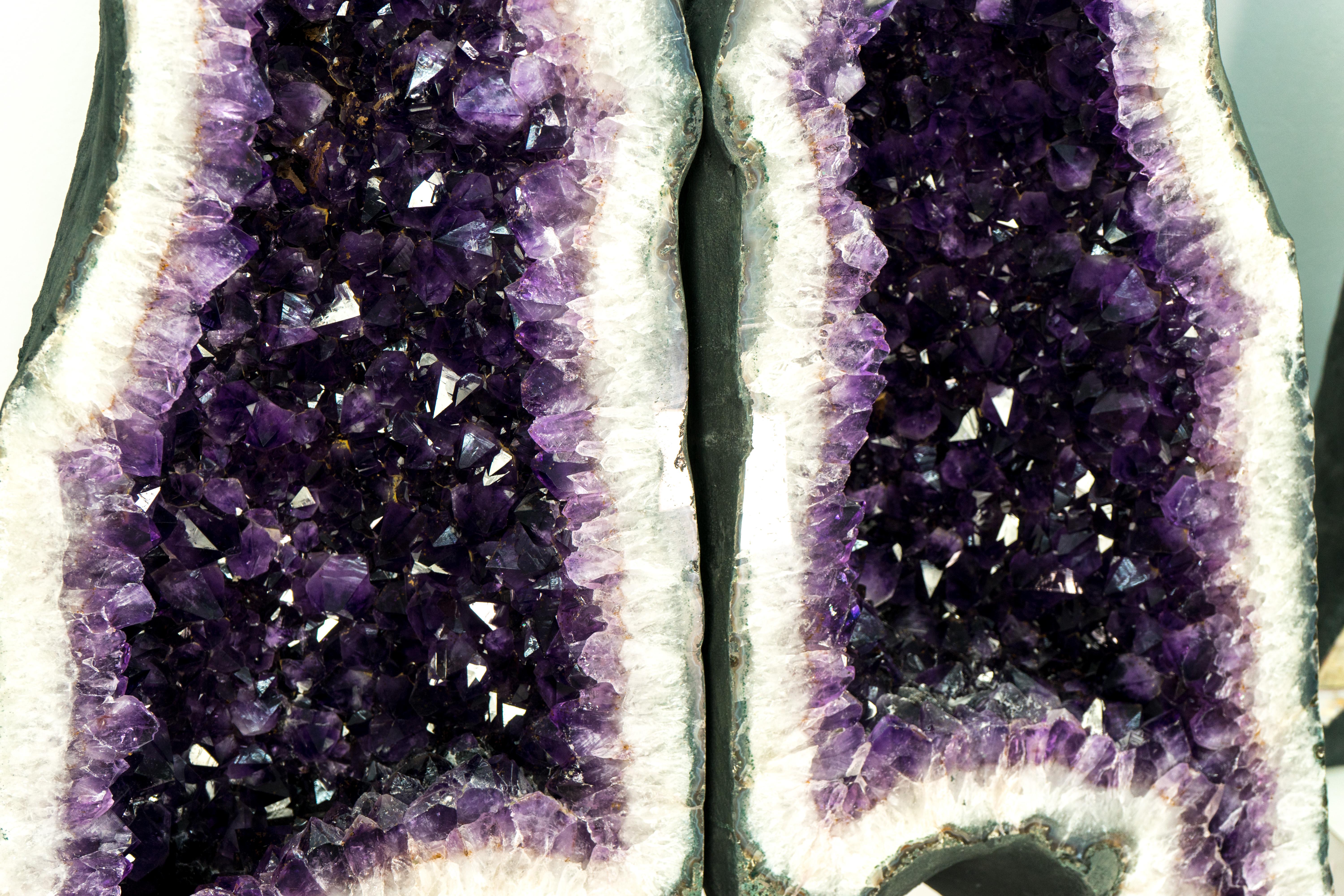 Agate Giant 6.4 Ft Deep Purple Amethyst Geode Wings: The Ultimate Statement Amethyst For Sale
