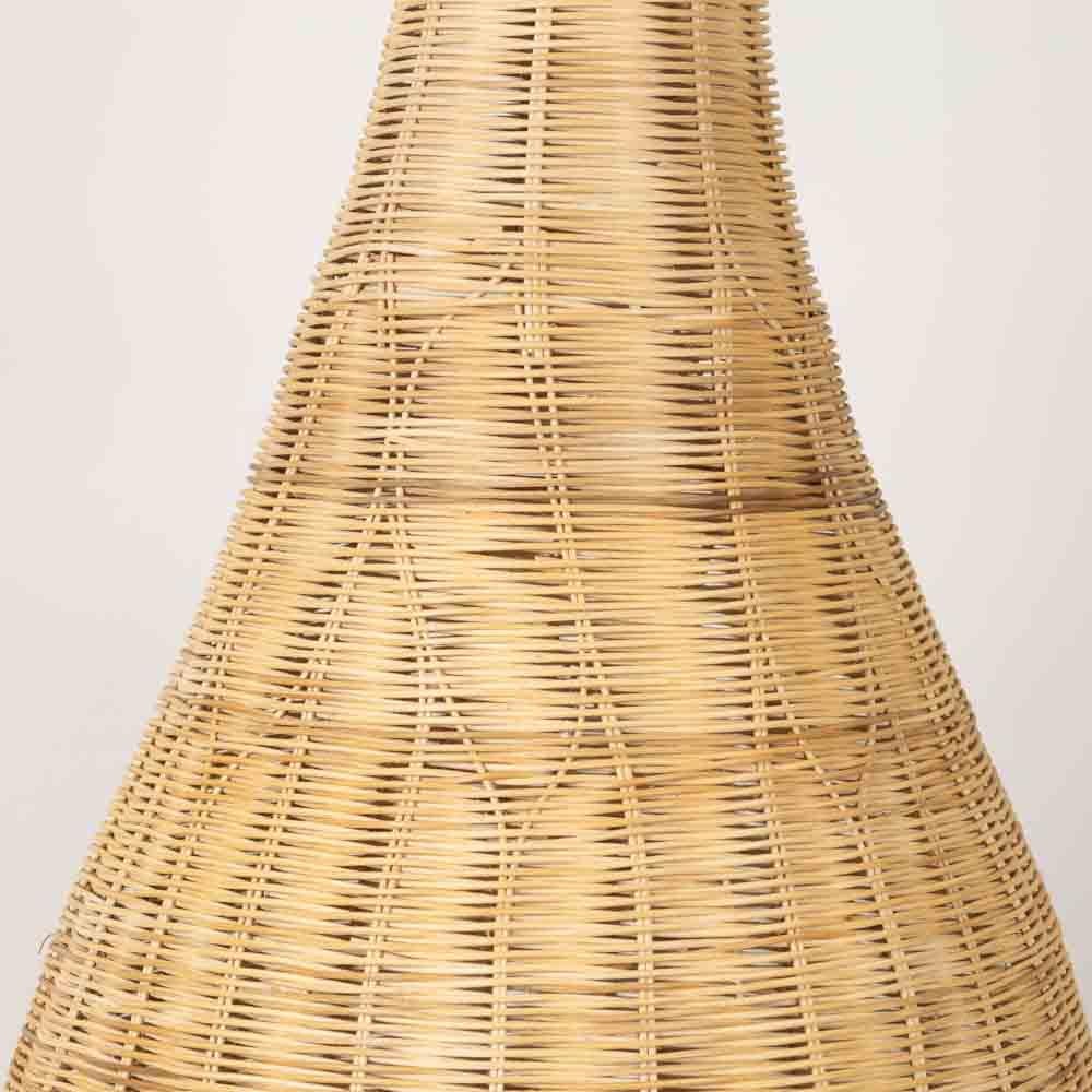 Lampada da terra scultorea in vimini Giant 7 ft, Francia in vendita 1