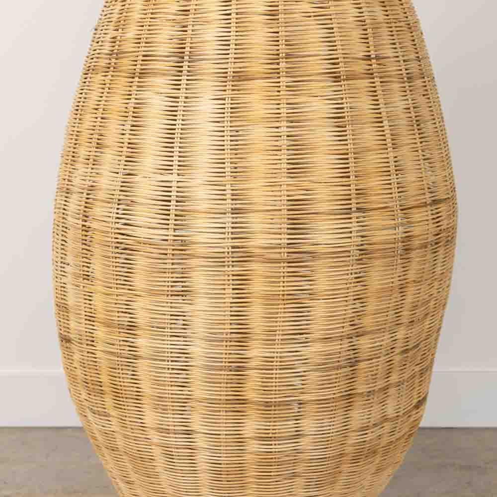 Lampada da terra scultorea in vimini Giant 7 ft, Francia in vendita 2
