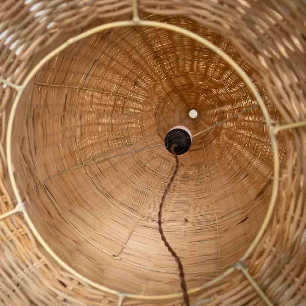 Lampada da terra scultorea in vimini Giant 7 ft, Francia in vendita 3