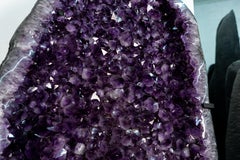 Giant 7.3 ft lila Amethyst Geode Flügel mit großen Kristallspitzen