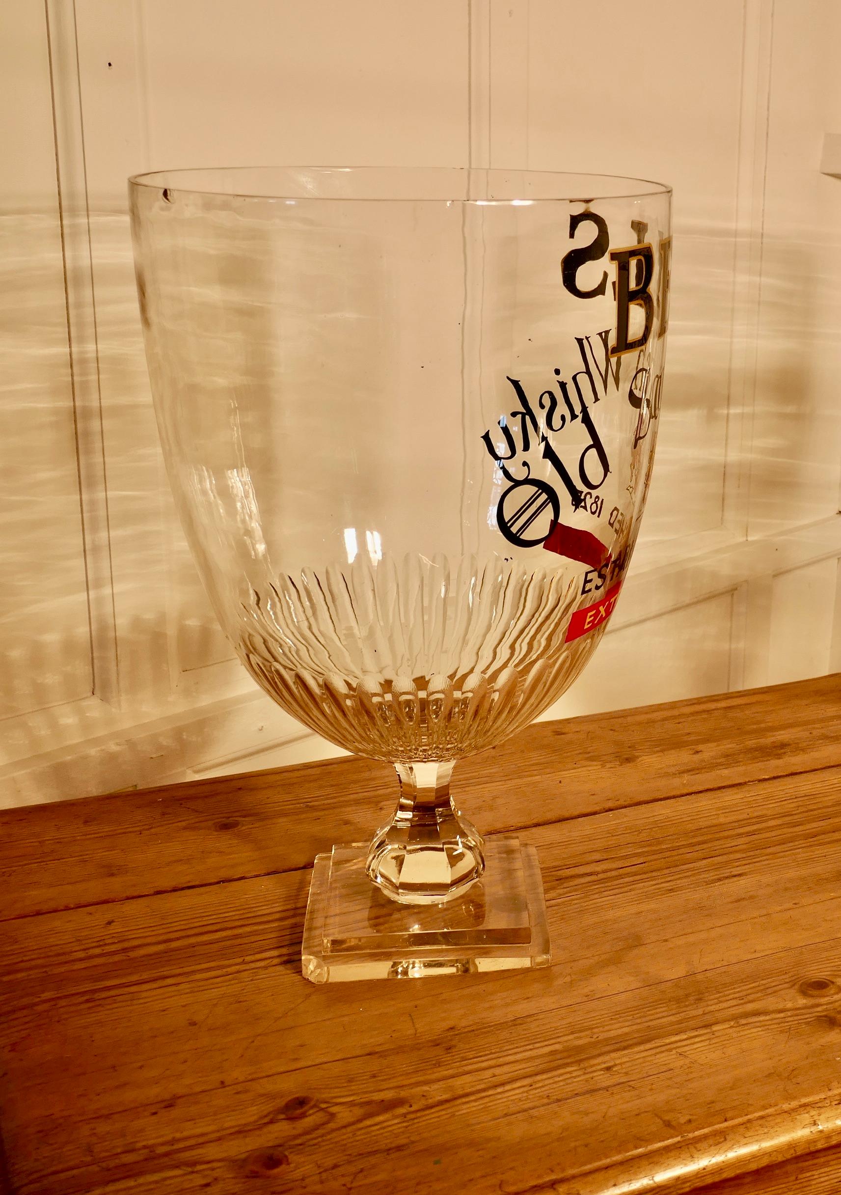 Giant Advertising Presentation Glass Chalice for Bells Scotch Whisky     For Sale 2