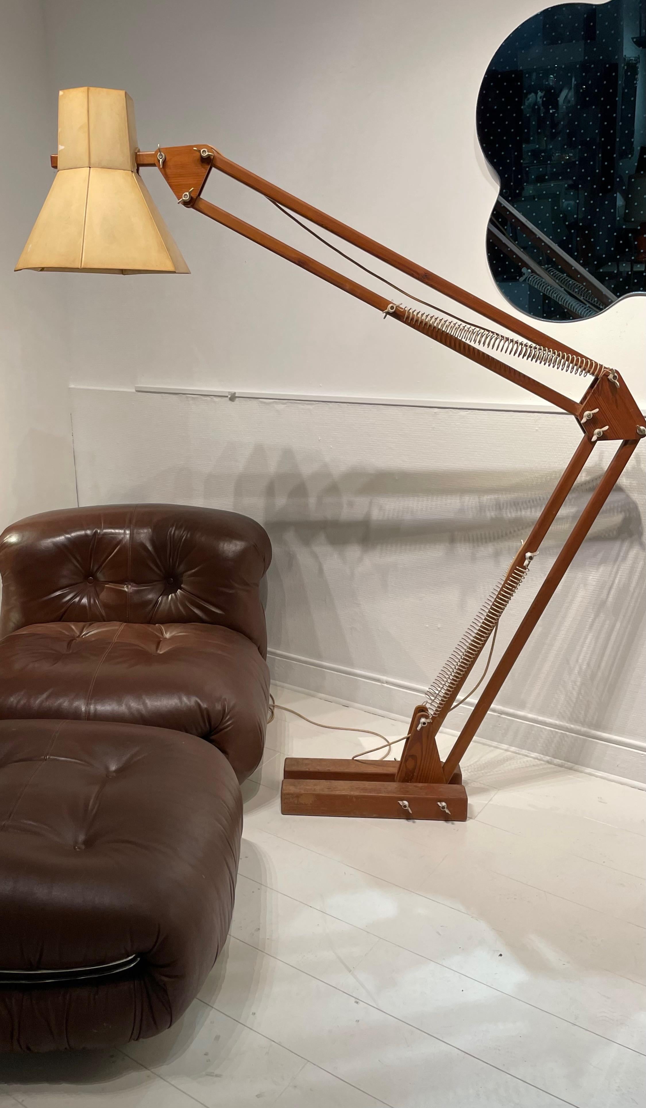 Late 20th Century Giant Anglepoise Adjustable Architect Floor Lamp Designed in 1970, Belgium