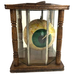 Giant Antique Ophthalmologist's Model of an Eye in Its Original Case