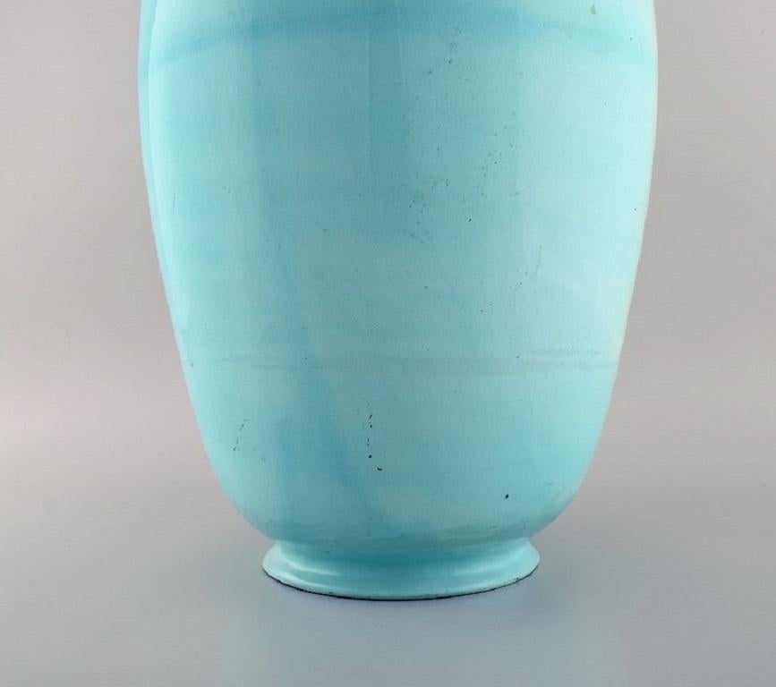 Giant Antique Zsolnay Floor Vase in Glazed Ceramics, Dated 1891-1895 In Good Condition For Sale In Copenhagen, DK