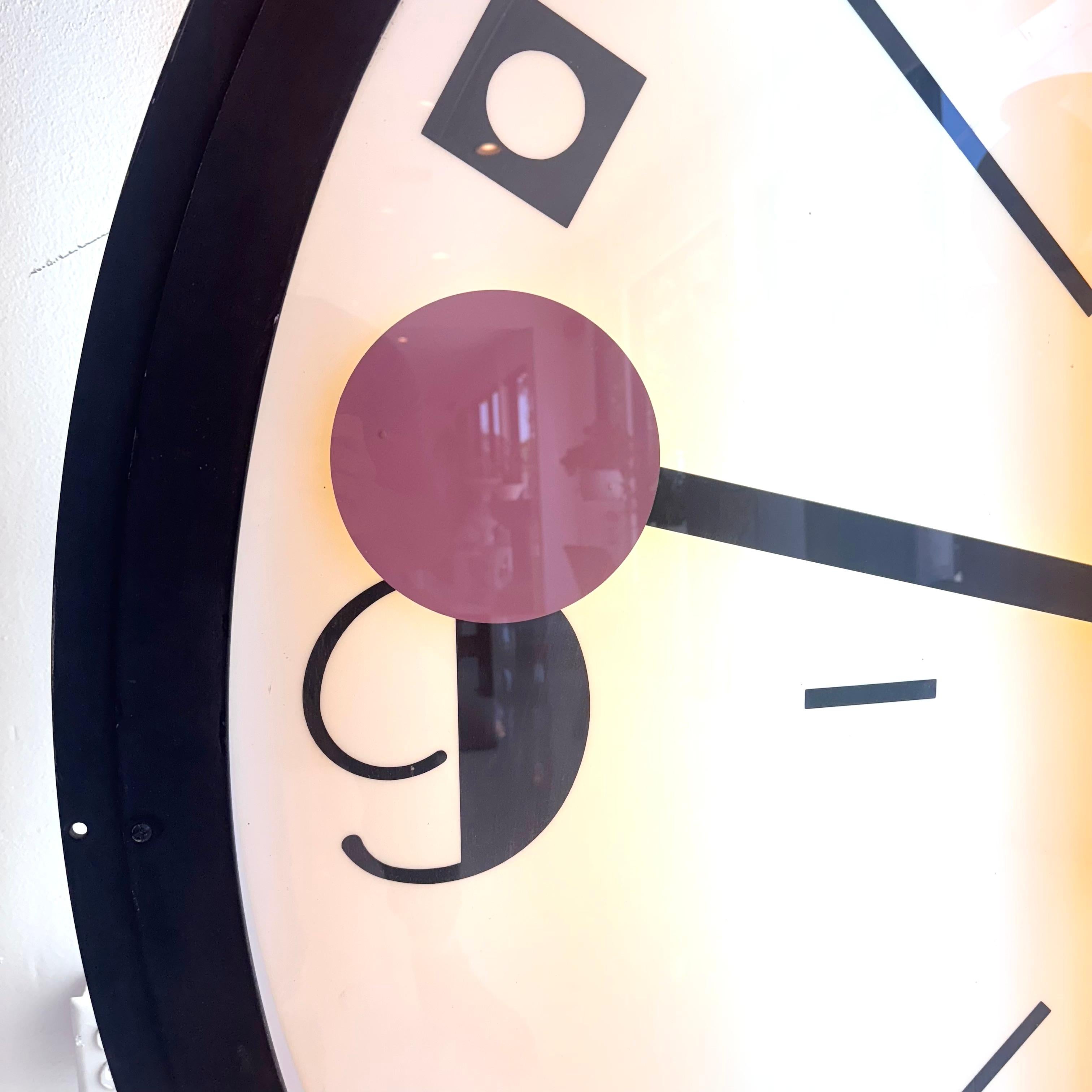 Giant Art Deco Bank Clock, 1940s New York For Sale 4