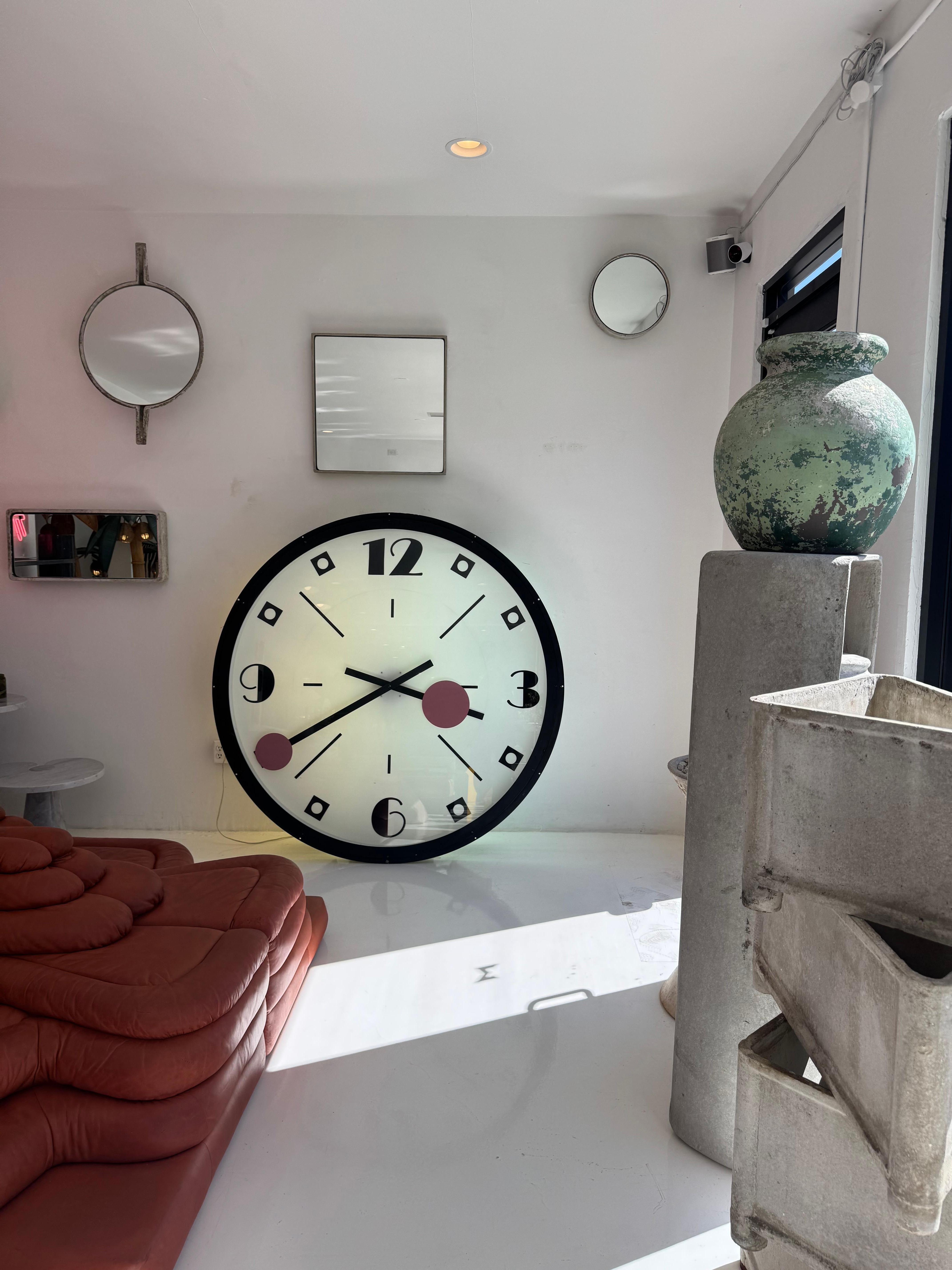 Giant Art Deco Bank Clock, 1940s New York For Sale 8